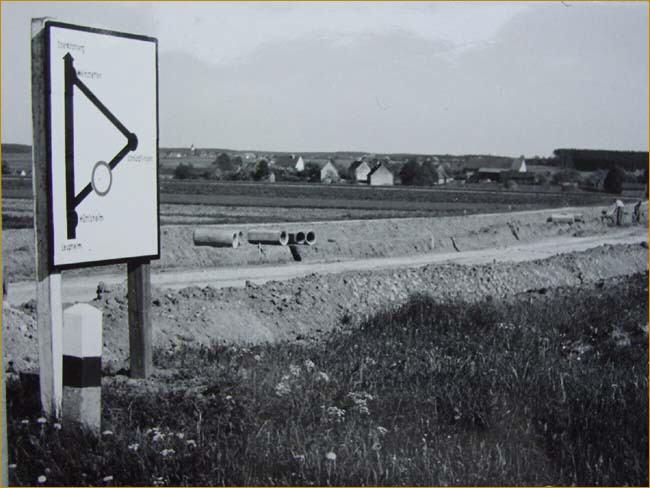 1962 Ausbau der Kreisstraße