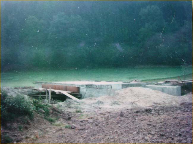 1980 Brückenbau an der Weihung