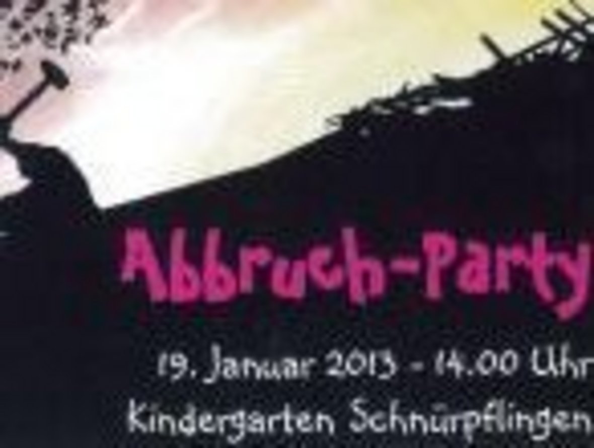 Plakat Abbruch-Party