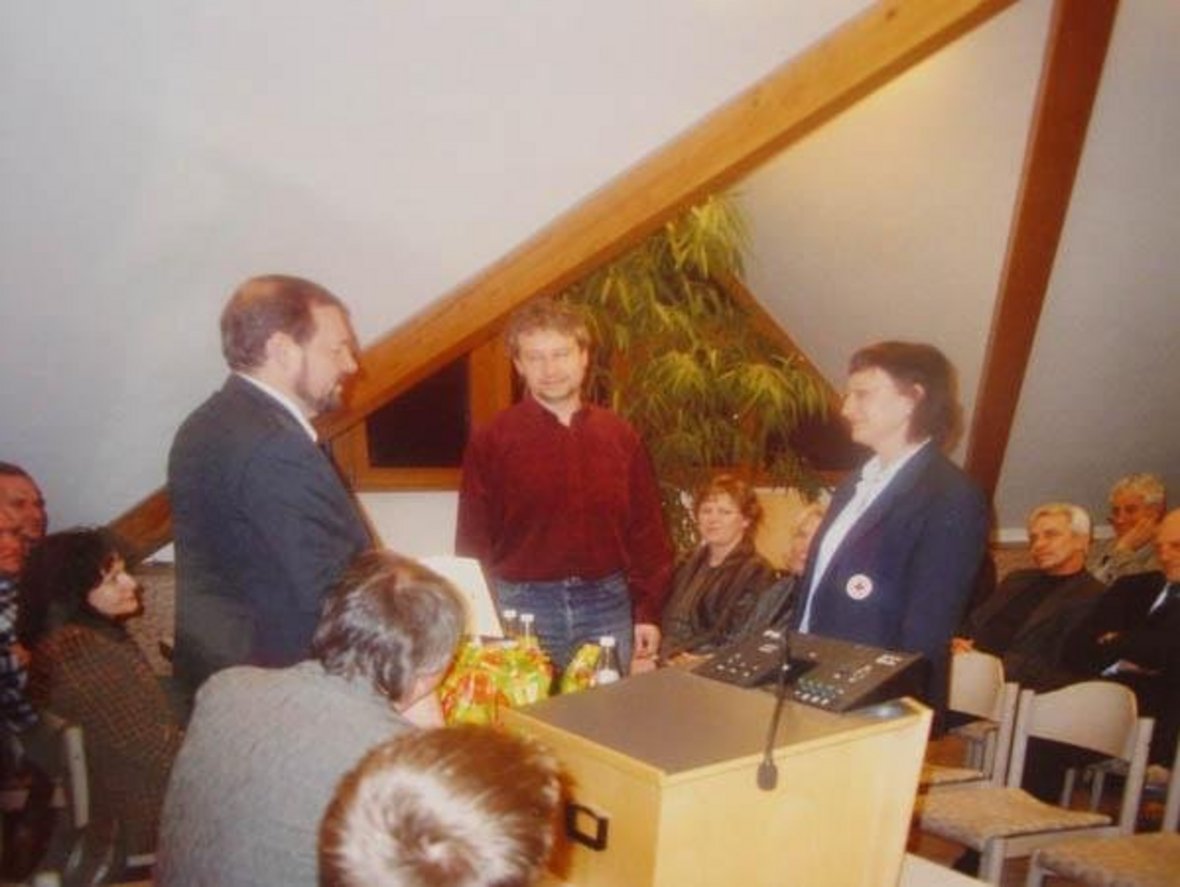 Im Anschluss an die Bürgerfragestunde wurden mehrere Blutspender geehrt